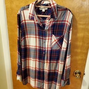 Plaid button down